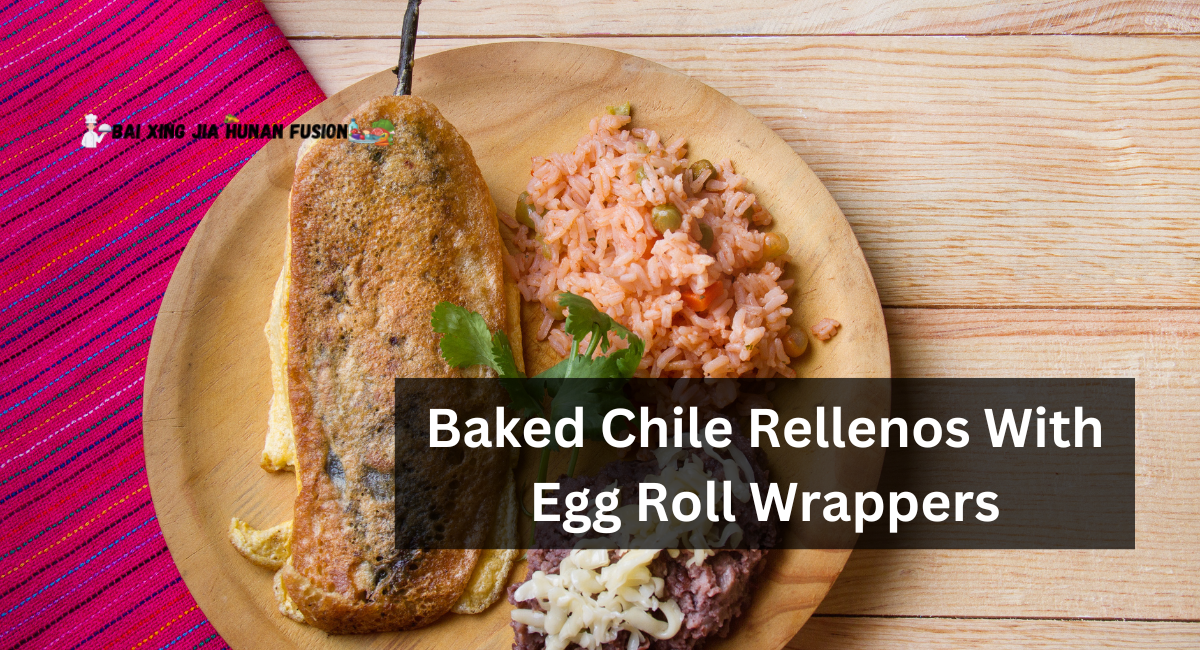 Baked Chile Rellenos With Egg Roll Wrappers